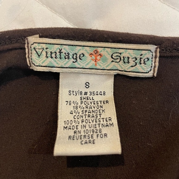 Vintage Suzie Triple Ruffle Open Cardigan - Picture 3 of 8